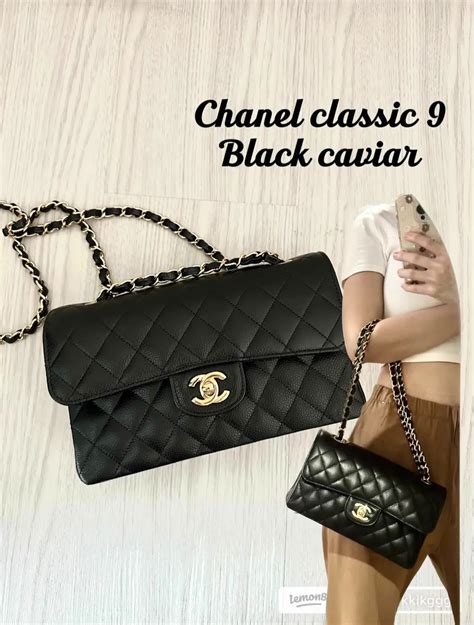 chanel classic 9'' caviar